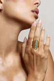 Cerys Turquoise Stacked Statement Ring