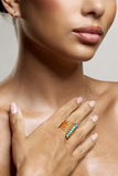Cerys Turquoise Stacked Statement Ring