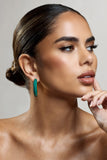 Sigma Green Chunky Hoop Earrings