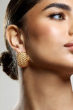 Jonas Gold Quilted Earrings