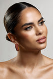 Lavern Brown Chunky Hoop Earrings