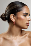Lavern Brown Chunky Hoop Earrings