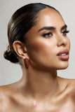 Lavern Brown Chunky Hoop Earrings