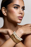 The Sum Of Us Gold Beaded Bracelet Stack