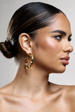 Lucid Gold Chunky Twist Hoop Earrings