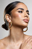Lucid Gold Chunky Twist Hoop Earrings