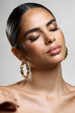 Lucid Gold Chunky Twist Hoop Earrings