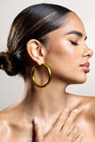 Logan Gold Chunky Hoop Earrings