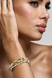 Raine Gold Pearl Beaded Bracelet Set