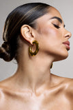Natalya Gold Chunky Hoop Earrings