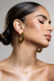 Natalya Gold Chunky Hoop Earrings