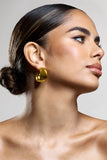 Isabeau Gold Chunky Hoop Earrings