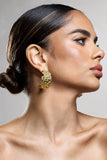 Hermione Gold Textured Chunky Hoop Earrings