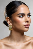 Hermione Gold Textured Chunky Hoop Earrings