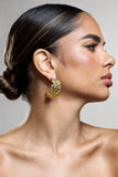 Hermione Gold Textured Chunky Hoop Earrings