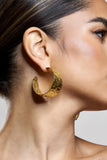Antigua Gold Textured Hoops