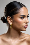 Greta Gold Twisted Hoop Earrings