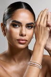 Jessa Silver Diamante Layered Bracelet