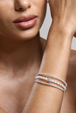 Jessa Silver Diamante Layered Bracelet