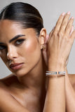 Jessa Silver Diamante Layered Bracelet
