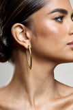 Effortless Gold Diamante Dangle Earrings