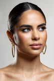 Effortless Gold Diamante Dangle Earrings