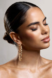 Cecilia Gold Twisted Hoop Earrings