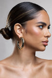 Ennis Gold Chunky Hoop Earrings