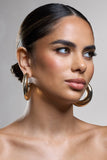 Ennis Gold Chunky Hoop Earrings