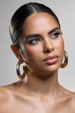 Ennis Gold Chunky Hoop Earrings