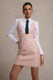 Oxford Pink Boucle Sleeveless Pinafore