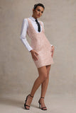 Oxford Pink Boucle Sleeveless Pinafore