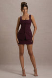 Maci Port Tailored Square-Neck Mini Dress