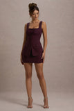 Maci Port Tailored Square-Neck Mini Dress