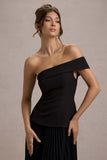 Pauline Black Bardot Tailored Maxi Dress With Plisse Skirt