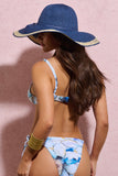 Pinarello Blue Straw Sun Hat
