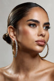 Grace Gold Chunky Diamante Hoop