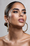 Grace Gold Chunky Diamante Hoop