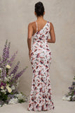 Phantasy White Floral Maternity Cowl Neck Maxi Dress