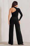 Kayla Black Asymmetric Cut Out Jumpsuit