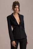 Fixation Black Tailored Cut Out Blazer