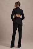 Fixation Black Tailored Cut Out Blazer