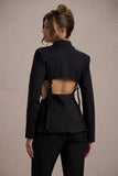 Fixation Black Tailored Cut Out Blazer
