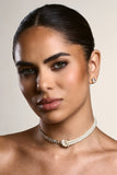 Charlene Gold Diamante & Pearl Necklace
