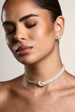 Charlene Gold Diamante & Pearl Necklace