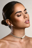 Charlene Gold Diamante & Pearl Necklace