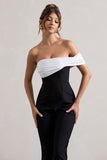 Paxton Black Twisted Bardot Tailored Jumpsuit