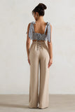 Hastings Stone High-Waist Wide-Leg Trousers
