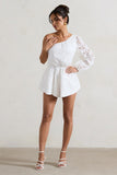 Sonny White Lace Asymmetric Playsuit