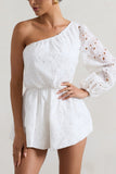 Sonny White Lace Asymmetric Playsuit